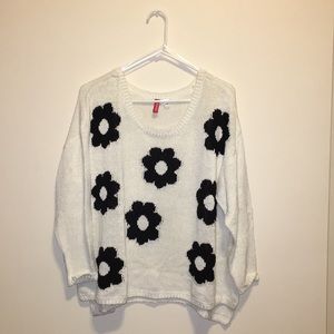 H&M Flower Sweater